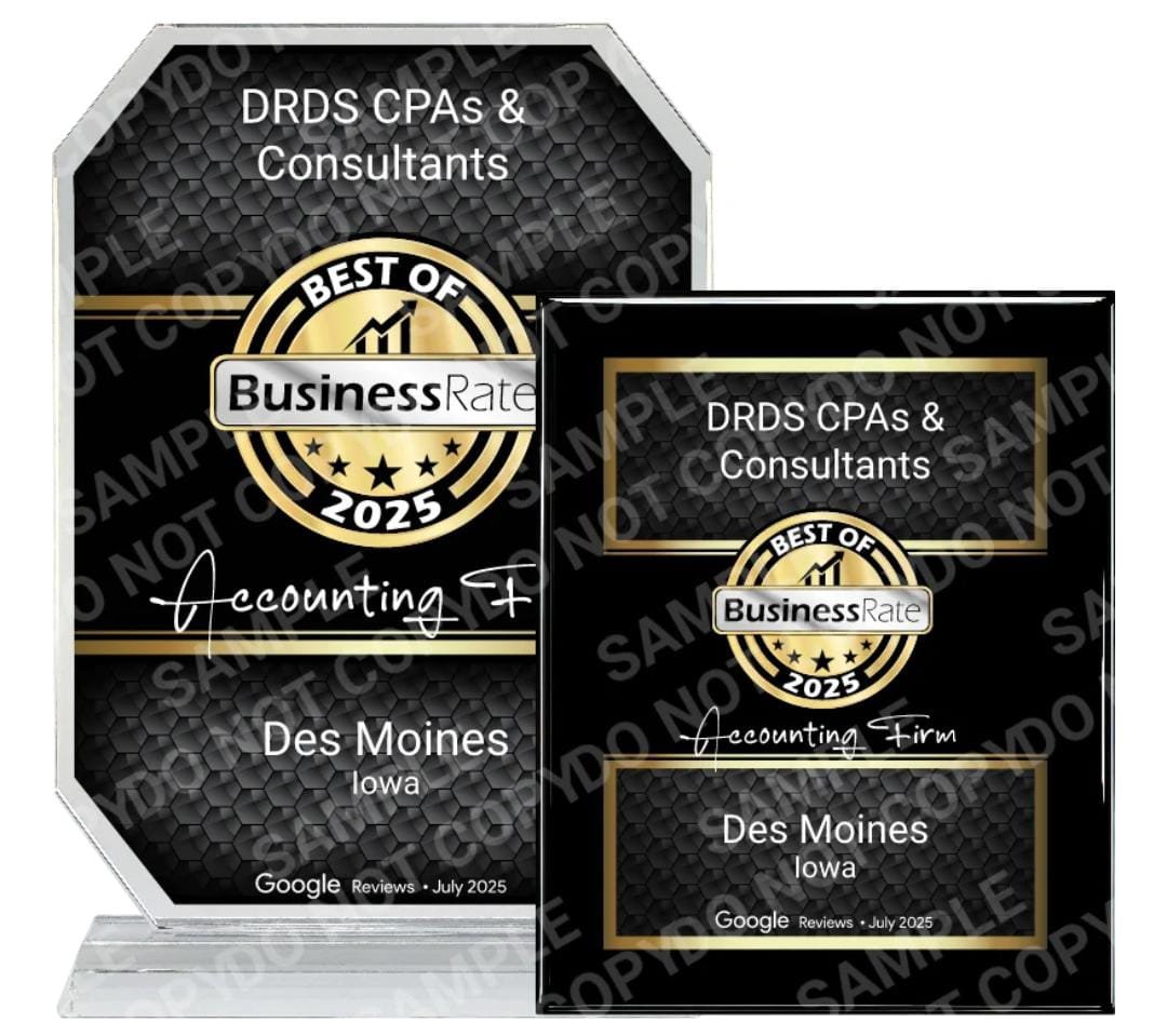 BusinessRate Best Accounting Firm 2025 — DRDS CPAs & Consultants